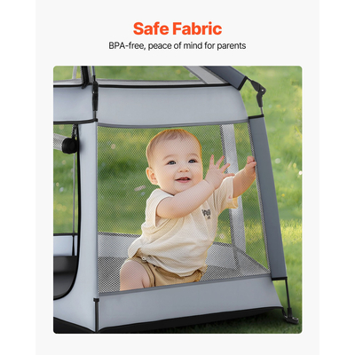 VEVOR Παιδικό Πάρκο Εσωτερικού & Εξωτερικού Χώρου Φορητή Παιδική Κήπος με Σκίαστρα UPF 50+