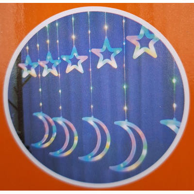 Χριστουγεννιάτικα φώτα LED - Κουρτίνα - 3m/10 - 272314 - RGB