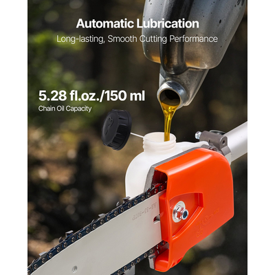 VEVOR Αερόβιο κονταροπρίονο 33CC 2-χρονο ασύρματο κλαδευτήρι δέντρων με ράβδο κοπής 8 ιντσών