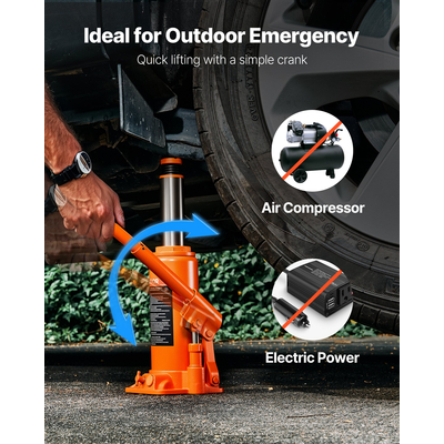 Υδραυλικός γρύλος μπουκαλιού VEVOR, γρύλος υψηλής ανύψωσης 10 τόνων (22046 λίβρες) Επισκευή αυτοκινήτων