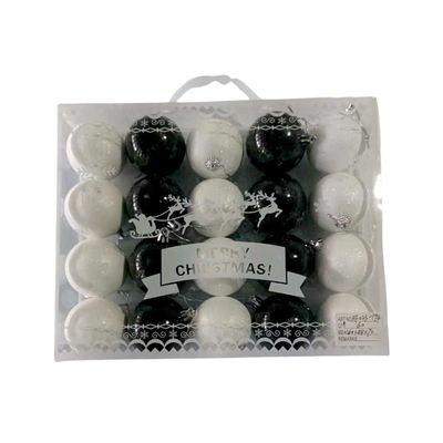 Σετ Χριστουγεννιάτικες μπάλες - 6cm - 20pcs - 231948