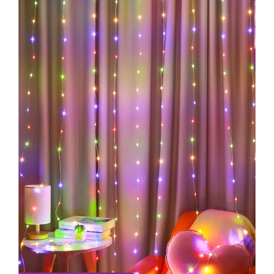 Χριστουγεννιάτικα φώτα LED - Κουρτίνα - 10/300LED - 272330 - RGB