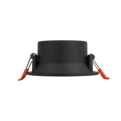 kelvo® DELTA 60629 Χωνευτό Κινούμενο Φωτιστικό Downlight Σποτ με Ντουί 1 x GU10 AC 220-240V IP20 - Μαύρο Ματ - Μ8.5 x Π8.5 x Υ3.5cm / Q7.5cm