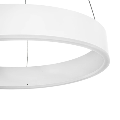 GLOBOSTAR® VENOM 61174 Μοντέρνο Κρεμαστό Φωτιστικό Οροφής LED 30W 3513lm 120° AC 220-240V IP20 Ρυθμιζόμενο Λευκό CCT με Χειριστήριο από 2700K έως 6000K Dimmable - Lumileds SMD Chip - Λευκό Ματ - Μ40 x Π40 x Υ6.5cm - 3 Χρόνια Εγγύηση