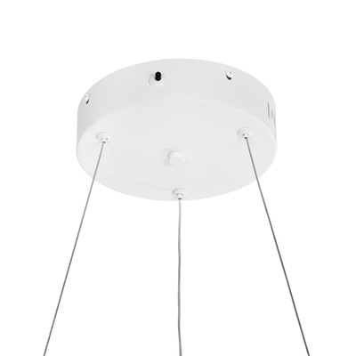 GLOBOSTAR® VENOM 61174 Μοντέρνο Κρεμαστό Φωτιστικό Οροφής LED 30W 3513lm 120° AC 220-240V IP20 Ρυθμιζόμενο Λευκό CCT με Χειριστήριο από 2700K έως 6000K Dimmable - Lumileds SMD Chip - Λευκό Ματ - Μ40 x Π40 x Υ6.5cm - 3 Χρόνια Εγγύηση