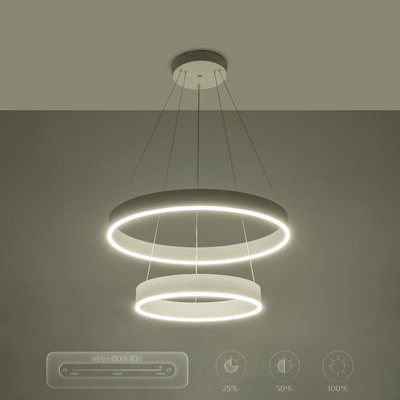 kelvo® VENOM 61186-DECO Μοντέρνο Κρεμαστό Φωτιστικό Οροφής LED 75W 8818lm 120° AC 220-240V IP20 Ρυθμιζόμενο Λευκό CCT με Χειριστήριο από 2700K έως 6000K Dimmable - Lumileds SMD Chip - Λευκό Ματ - Μ60 x Π60 x Υ40cm - 3 Χρόνια Εγγύηση