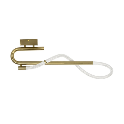 kelvo® GLOW 61684 Μοντέρνο Φωτιστικό Οροφής LED 18W 1800lm 360° AC 220-240V IP20 Ρυθμιζόμενο Λευκό CCT με On/Off 2700K/4500K/6000K - Lumileds SMD Chip - Χρυσό Πλατίνα & Λευκό Νήμα - Μ65 x Π30 x Υ30cm - 3 Χρόνια Εγγύηση