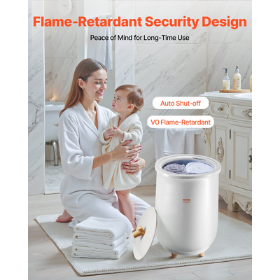 Κουβάς πετσετών VEVOR 20L με χρονοδιακόπτη φωτισμού LED και ρύθμιση θερμοκρασίας γκρι