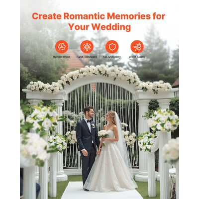 Μπάλες λουλουδιών VEVOR για κεντρικά διακοσμητικά γάμου, σύνθεση λουλουδιών 9,5 ιντσών, 10 τεμάχια