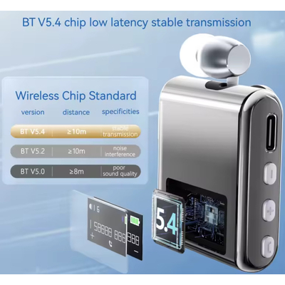 Ασύρματο ακουστικό Bluetooth - K89 - 230625 - Silver