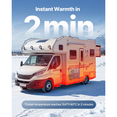 Θερμαντήρας Diesel VEVOR, 8KW, DC 12V/24V, Φορητός Αεροθερμαντήρας Diesel Όλα σε Ένα με Τηλεχειριστήριο και Οθόνη LCD, Γρήγορη Θέρμανση Χαμηλού Θορύβου, Ρεζερβουάρ Καυσίμου 5 L για Οχήματα, Φορτηγάκια, RV, Τροχόσπιτα και Φορτηγά