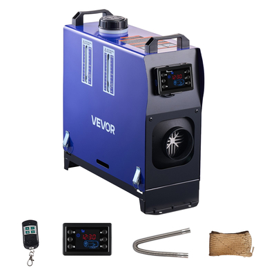 Θερμαντήρας Diesel VEVOR, 8KW, DC 12V/24V, Φορητός Αεροθερμαντήρας Diesel Όλα σε Ένα με Τηλεχειριστήριο και Οθόνη LCD, Γρήγορη Θέρμανση Χαμηλού Θορύβου, Ρεζερβουάρ Καυσίμου 5 L για Οχήματα, Φορτηγάκια, RV, Τροχόσπιτα και Φορτηγά