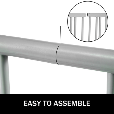 Βάση ποδηλάτου VEVOR 10 θέσεων για το δάπεδο, σχάρα ποδηλάτου από ατσάλι με πλέγμα μήκους 1,5 μ., βάση αποθήκευσης διπλής όψης χωρητικότητας 10 ποδηλάτων για γκαράζ, δρόμους, αυλές, εκδηλώσεις ποδηλάτου