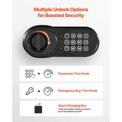 Χρηματοκιβώτιο VEVOR 3,6 κυβικών ποδιών με δυνατότητα πτώσης, μεγάλης χωρητικότητας με μπροστινή υποδοχή πτώσης και ψηφιακό πληκτρολόγιο, βαρέως τύπου 3 επιπέδων χρηματοκιβώτιο με εφεδρικά κλειδιά για μετρητά, τραπεζικό κουπόνι, κοσμήματα, έγγραφα, χαρτονομίσματα, μαύρο