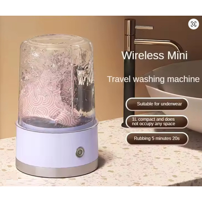 Φορητό επαναφορτιζόμενο πλυντήριο ρούχων mini - YY-202555 - 863545 - Green