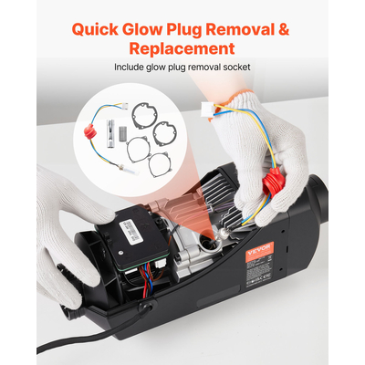 Κιτ επισκευής προθερμαντήρα VEVOR 8V, Κιτ επισκευής θερμαντήρα προθερμαντήρα στάθμευσης με πλέγμα ψεκασμού, Συμβατό με μοντέλα θερμαντήρων αέρα ντίζελ 2KW 5KW 8KW, Ανταλλακτικά θερμαντήρων ντίζελ για αυτοκίνητα και φορτηγά