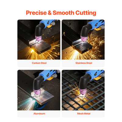 Κόφτης Πλάσματος VEVOR, Μηχανή κοπής πλάσματος με πιλοτικό τόξο 50A χωρίς αφή, μετατροπέας IGBT ψηφιακής οθόνης 220V με λειτουργία 2T/4T και ρυθμιζόμενο χρόνο PA/PT για επισκευές στο σπίτι, εργαστήρια