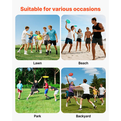 Σετ Disc Golf VEVOR, 6 τεμάχια Flying Discs για αρχάριους, Σετ εκκίνησης Disc Golf, με Putter, Μεσαίας εμβέλειας, Driver, Συμπεριλαμβανομένου μίνι μαρκαδόρου, Φορητό σακίδιο πλάτης, για εξωτερική αυλή, γκαζόν, παραλία και πάρκο