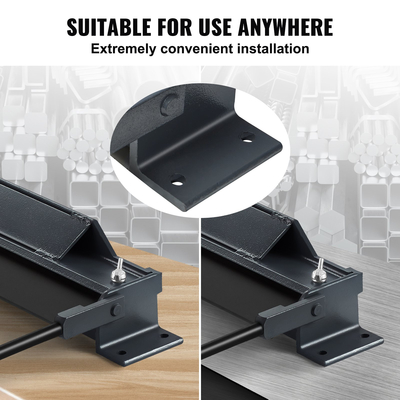 Φρένο VEVOR Box and Pan, 1220 mm ± 15 mm, Φρένο κάμψης λαμαρίνας 0-130 μοίρες, Φορητός μίνι κουρμπαδόρος μετάλλου με λαβή ισχύος από χάλυβα χαμηλού άνθρακα 20 Gauge και αλουμίνιο 14 Gauge, για κάμψη μετάλλου
