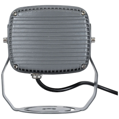 GLOBOSTAR® FLOOD-XENA 90121 Προβολέας Σποτ Wall Washer LED 12W 1320lm 10° AC 220-240V Αδιάβροχο IP65 Θερμό Λευκό 2700K - Γκρι Ανθρακί - Μ13.5 x Π11 x Υ15cm - 3 Χρόνια Εγγύηση