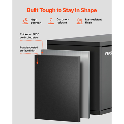 Μεταλλικό ντουλάπι τοίχου VEVOR, 77Π x 30,5Β x 35,6Υ cm, Πλωτό ντουλάπι εργαλείων γκαράζ με αναδιπλούμενη πόρτα, Φορτίο 54,5 kg ανά ράφι, Κατάλληλο για γκαράζ, υπόγειο, κουζίνα, αποθήκη, Απαιτείται συναρμολόγηση