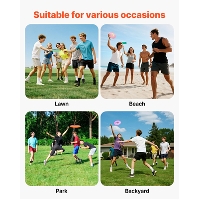 Σετ Disc Golf VEVOR, 5 τεμάχια ιπτάμενοι δίσκοι για αρχάριους, Σετ εκκίνησης Disc Golf για προπόνηση ενδυνάμωσης ολόκληρου του σώματος, με Putter, Μεσαίας εμβέλειας, Driver, Mini Marker, Εγκεκριμένο από PDGA για εξωτερικούς χώρους, αυλή, γκαζόν, παραλία