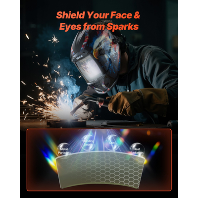 Εξωτερικός φακός καλύμματος κράνους συγκόλλησης VEVOR, εξωτερικός ανταλλακτικός φακός 121 x 118mm 20 τεμάχια, προστατευτικά διαφανή καλύμματα φίλτρου συμβατά με κράνη συγκόλλησης αυτόματης σκουρότητας σειράς VEVOR CRIUS/METIS