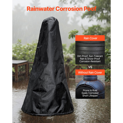 VEVOR Chiminea, Εξωτερική Ξύλινη Εστία 18 ιντσών, Σφαιρικό Τζάκι για Μπάρμπεκιου & Ζέσταμα, Εξωτερική Ξύλινη Εστία με Πλέγμα Σχάρας, Επένδυση Καμινάδας & Αντισκωριακό Καπάκι Καμινάδας, για Αίθριο, Κήπο, Αυλή