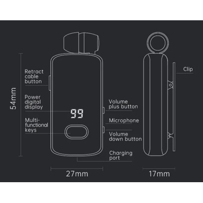 Ασύρματο ακουστικό Bluetooth - F580 - Fineblue - 700079 - Red