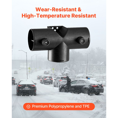 Σύνδεσμος θερμαντήρα ντίζελ VEVOR, αξεσουάρ σύνδεσης αγωγού θερμαντήρα ντίζελ 59 mm, σύνδεσμοι εξαερισμού 3 κατευθύνσεων σε σχήμα Τ με 2 περιστρεφόμενες βαλβίδες 90°, μαύροι σύνδεσμοι σύνδεσης για θερμαντήρες ντίζελ 2KW