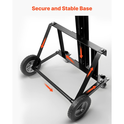 Ανυψωτικό Γυψοσανίδας VEVOR, Βαρέως Τύπου Ανυψωτικό Γυψοσανίδας 68 kg για Εγκατάσταση σε Οροφή & Τοίχο, Εγκατάσταση Γυψοσανίδας από Ένα Άτομο, Μέγιστος Κάθετος Ανυψωτήρας Πάνελ 1219x4878 mm με Ρόδες, Εύκολη Μεταφορά (Κίτρινο)