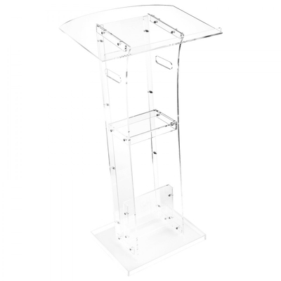 Βάση VEVOR Podium, Ακρυλικό Αναλόγιο 1100 mm, Φορητό Γραφείο Φορητού Υπολογιστή με Ευρεία Επιφάνεια Ανάγνωσης και Ράφι Αποθήκευσης, Στοπ Βιβλίων, Επιδαπέδια, για Τάξη, Γάμο, Συνέδριο, Διαλέξεις και Συναυλίες