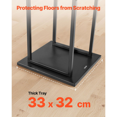 Ράφι καυσόξυλων VEVOR εσωτερικού χώρου, Βάση στοίβαξης κορμών 33 × 32 × 112 cm, Χωρητικότητα έως 45 kg, Ψηλή βάση αποθήκευσης ξύλου, Βάση καυσόξυλων από χάλυβα με ηλεκτροστατική βαφή, Βαρέως τύπου σχάρα ξύλων για τζάκι