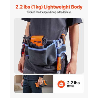 Πνευματικό συρραπτικό VEVOR, Πνευματικό συρραπτικό ταπετσαρίας 20 Gauge T50 για συρραπτικά μήκους 4mm-16mm με κορώνα 10,8mm, Πνευματικό συρραπτικό αέρα 70-110 PSI για ξυλουργική, ταπετσαρίες, υφάσματα, χειροτεχνίες, κατασκευές DIY