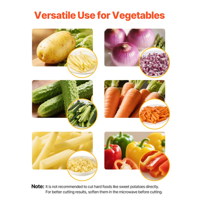 Κόφτης τηγανητών πατατών VEVOR Επαγγελματικός, Κόφτης λαχανικών φρούτων από ανοξείδωτο ατσάλι με 3 ανταλλακτικές λεπίδες 12,7mm 9,5mm 6,4mm, Χειροκίνητος κόφτης πατάτας σε κύβους για εστιατόρια και οικιακή κουζίνα