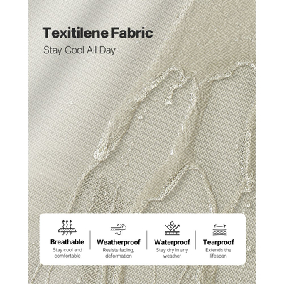 Πολυθρόνα εξωτερικού χώρου VEVOR, χωρητικότητα βάρους 181 kg, πτυσσόμενη καρέκλα μαυρίσματος, 5 ρυθμιζόμενες θέσεις, εύκολη συναρμολόγηση, βαριές πολυθρόνες πισίνας αλουμινίου με ανάκλιση, για αυλή παραλίας και βεράντας