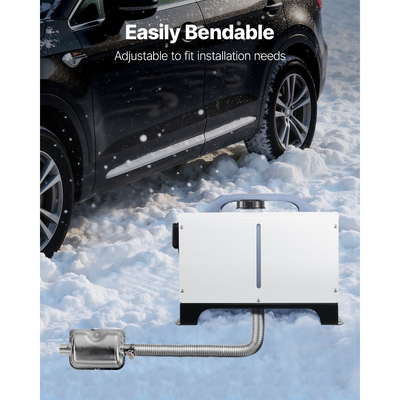 Σωλήνας εξάτμισης VEVOR, Σωλήνας εξάτμισης από ανοξείδωτο χάλυβα 3000 mm, Εύκαμπτος σωλήνας εξάτμισης θερμαντήρα ντίζελ με 2 σφιγκτήρες σωλήνων, Κιτ σωλήνων εξάτμισης Αξεσουάρ θερμαντήρα ντίζελ για θερμαντήρες ντίζελ 2KW 5KW 8KW