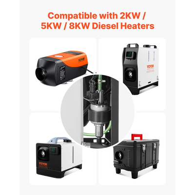 Αντλία καυσίμου θερμαντήρα ντίζελ VEVOR, δοσομετρική αντλία καυσίμου ντίζελ θερμαντήρα αέρα αυτοκινήτου 12/24V DC, αντλίες θερμαντήρων στάθμευσης 22 έως 32ML για θερμαντήρες ντίζελ αέρα, κατάλληλες για θερμαντήρες ντίζελ 2KW 5KW 8KW, αθόρυβος σχεδιασμός, τεχνολογία παλμών