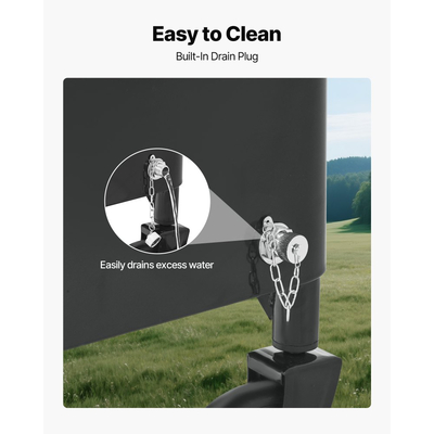 VEVOR 75,71 L τροχήλατο καρότσι πάγου με ρόδες, με τηλεσκοπική λαβή 2 σταδίων και 2 περιστρεφόμενους τροχούς, φορητό τραπέζι, παραλία, βεράντα, πάρτι, μπαρ, κρύο ποτό, καρότσι εξωτερικού χώρου με ρόδες, μαύρο