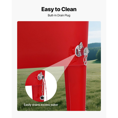 VEVOR 75,71 L κυλιόμενο παγοθήκη, χωράει έως 50 μπουκάλια / 110 κουτάκια, φορητό καρότσι ψυγείου ποτών για πάρτι σε εξωτερικό χώρο με 4 περιστρεφόμενους τροχούς (2 με φρένα), καρότσι ψυγείου ποτών με ανοιχτήρι μπουκαλιών, κόκκινο