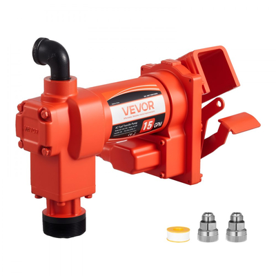 Αντλία μεταφοράς καυσίμου VEVOR 230V, 15 GPM 57 L/min, ηλεκτρική αντλία μεταφοράς λαδιού AC, μέγιστη ανύψωση αναρρόφησης 8 ft/2,4 m, μέγιστη ανύψωση 37 ft/11,28 m, προστασία υπερθέρμανσης, για βενζίνη ντίζελ κηροζίνη βιοντίζελ αιθανόλη