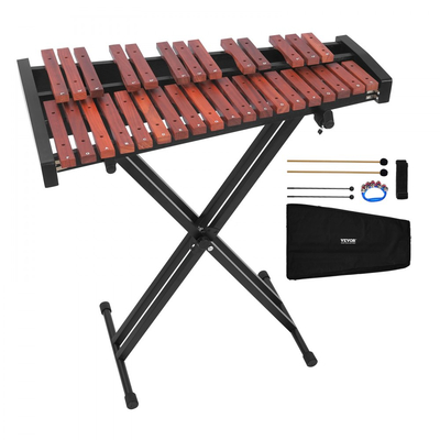 Ξυλόφωνο VEVOR Glockenspiel, 32 Νότες, Ξύλινο Επαγγελματικό Κρουστό Όργανο Ξυλόφωνου, με Βάση Ρυθμιζόμενου Ύψους, 4 Σφυριά, Τσάντα Μεταφοράς, Κιτ Μουσικών Οργάνων για Αρχάριους για Ενήλικες και Παιδιά