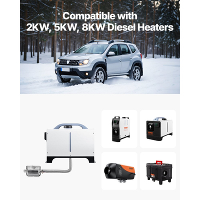 Σωλήνας εξάτμισης VEVOR, Εύκαμπτος σωλήνας εξάτμισης θερμαντήρα ντίζελ 1200 mm, Σωλήνας εξάτμισης από ανοξείδωτο χάλυβα με 2 σφιγκτήρες σωλήνων, Κιτ σωλήνων εξάτμισης Αξεσουάρ θερμαντήρα ντίζελ για θερμαντήρες ντίζελ 2KW 5KW 8KW