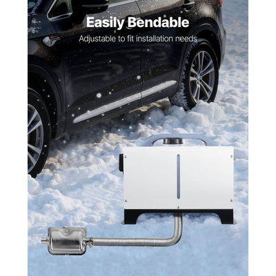 Σωλήνας εξάτμισης VEVOR, Εύκαμπτος σωλήνας εξάτμισης θερμαντήρα ντίζελ 600 mm, Σωλήνες εξάτμισης από ανοξείδωτο χάλυβα με 2 σφιγκτήρες σωλήνων, Γραμμή σωλήνων εξάτμισης θερμαντήρα στάθμευσης αέρα ντίζελ για θερμαντήρες ντίζελ 2KW 5KW 8KW