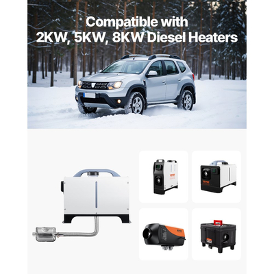 Σωλήνας εξάτμισης VEVOR, Σωλήνας εξάτμισης από ανοξείδωτο χάλυβα 1980 mm, Εύκαμπτος σωλήνας εξάτμισης θερμαντήρα ντίζελ με 2 σφιγκτήρες σωλήνων, Κιτ σωλήνων εξάτμισης Αξεσουάρ θερμαντήρα ντίζελ για θερμαντήρες ντίζελ 2KW 5KW 8KW