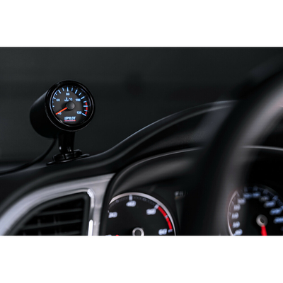 ΟΡΓΑΝΟ ΘΕΡΜΟΚΡΑΣΙΑΣ ΝΕΡΟΥ ΑΝΑΛΟΓΙΚΟ ΜΑΥΡΟ ΜΕ ΛΕΥΚΟ ΦΩΣ BLACK ANALOGUE SERIES 9-32V 52mm