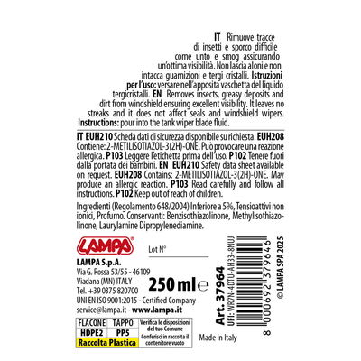 ΥΓΡΟ ΥΑΛΟΚΑΘΑΡΙΣΤΗΡΩΝ SUMMER SCREEN WASH ΜΕ ΑΡΩΜΑ ΠΡΑΣΙΝΟ ΜΗΛΟ (ΕΤΟΙΜΟ ΓΙΑ ΧΡΗΣΗ) 250ml