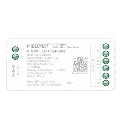 ΑΣΥΡΜΑΤΟ RF CONTROLLER RGBW 6A DC 12V/216W 24V/432W