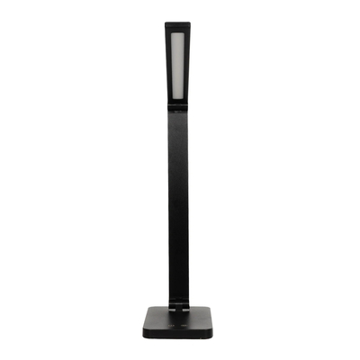 GLOBOSTAR® TEBLA 60481 Μοντέρνο Επιτραπέζιο Φωτιστικό Γραφείου LED 5W 500lm 120° AC 220-240V IP20 Ρυθμιζόμενο Λευκό CCT με Αφή 2700K/4500K/6000K Dimmable - Bridgelux SMD Chip - Μαύρο - Μ11 x Π31 x Υ52cm - 2 Χρόνια Εγγύηση