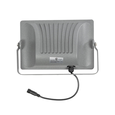 GLOBOSTAR® LUMOVOX 73067 Προβολέας LED 100W 5000lm 120° DC 5V με Φωτοβολταϊκό Panel 5V 8W & Επαναφορτιζόμενη Μπαταρία Li-ion 3.2V 5000mAh Αδιάβροχο IP65 Ψυχρό Λευκό 6000K - 120 x SMD2835 Sanan Chip - Γκρι Ανθρακί - Μ24.5 x Π0 x Υ15.8cm - 2 Χρόνια Εγγύηση